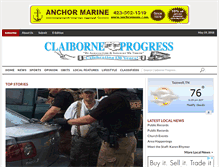 Tablet Screenshot of claiborneprogress.net